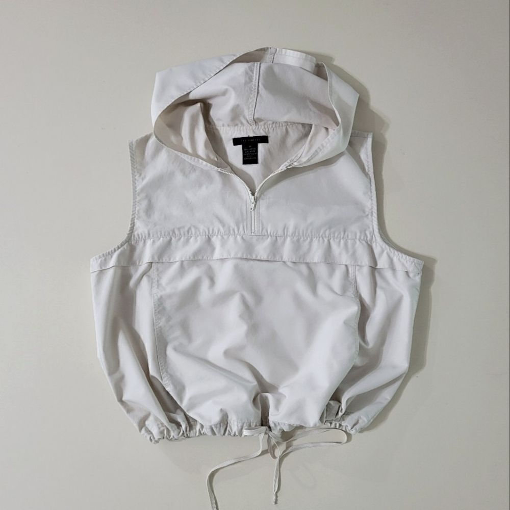The Limited Women's Cotton Nylon Pullover Sleeveless Hoodie Top
